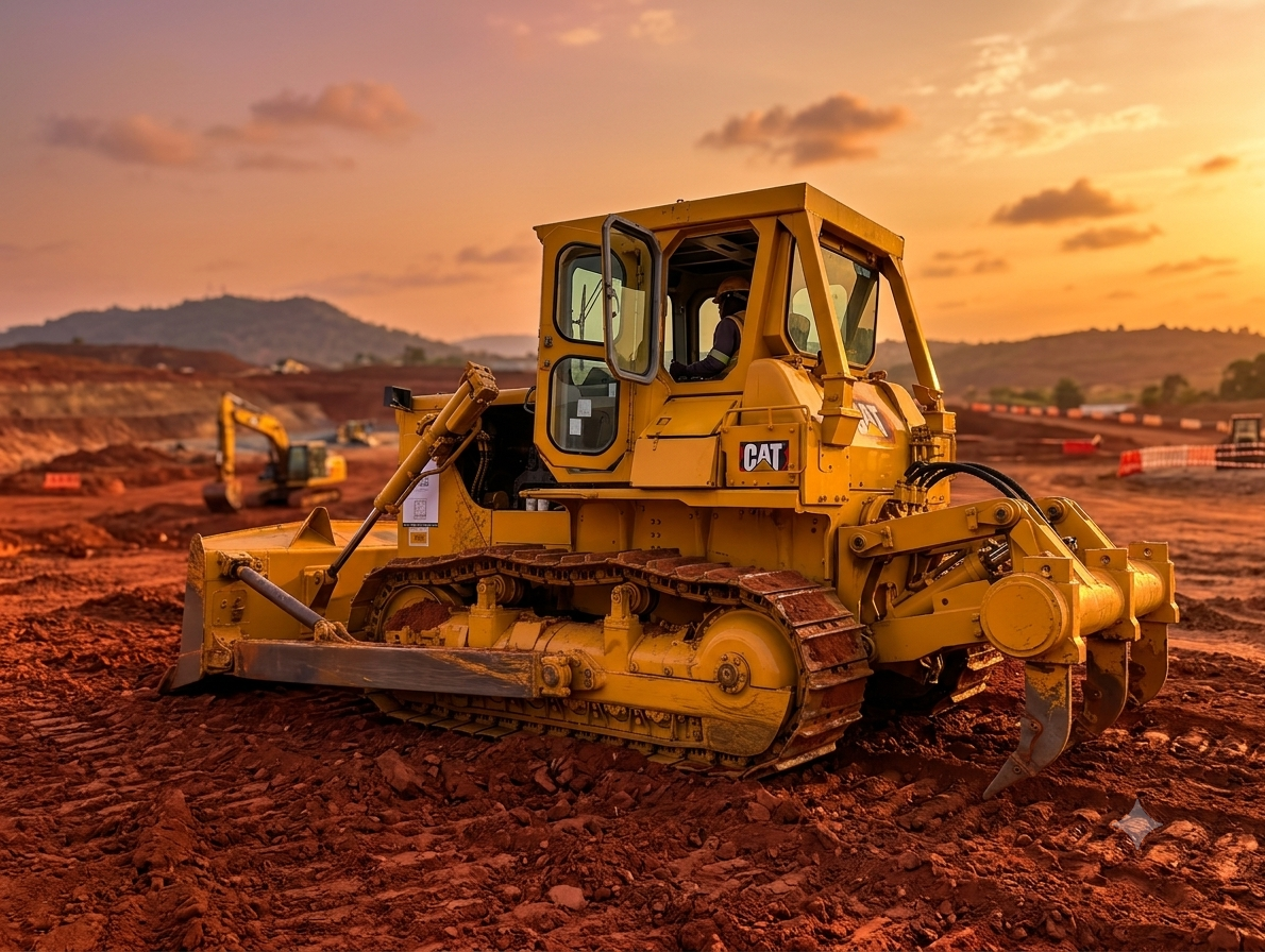 Bulldozer sur chenilles